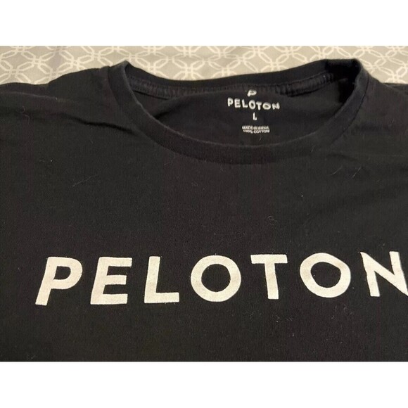 Peloton Century 100 T-Shirt - Black Size Large Dri Fit Work Out Spinning Bike - Picture 4 of 6